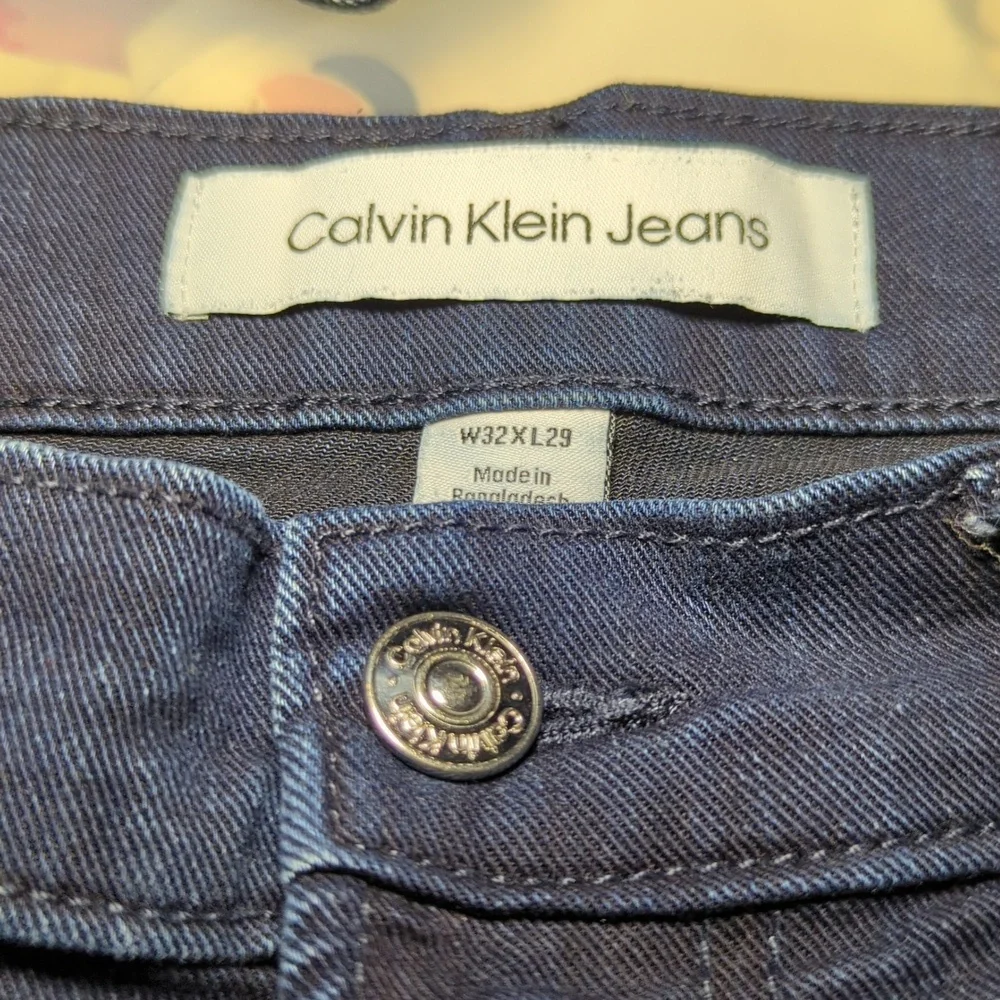Calvin Klein Straight Leg Jeans Dark Wash Stretch Men's Size 32x29